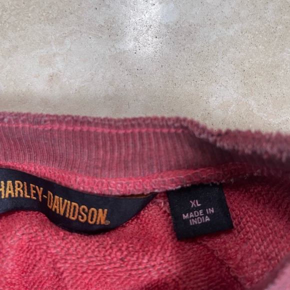 Harley Davidson Women’s Long Sleeved Raglan Ombre Sweatshirt - Picture 3 of 4